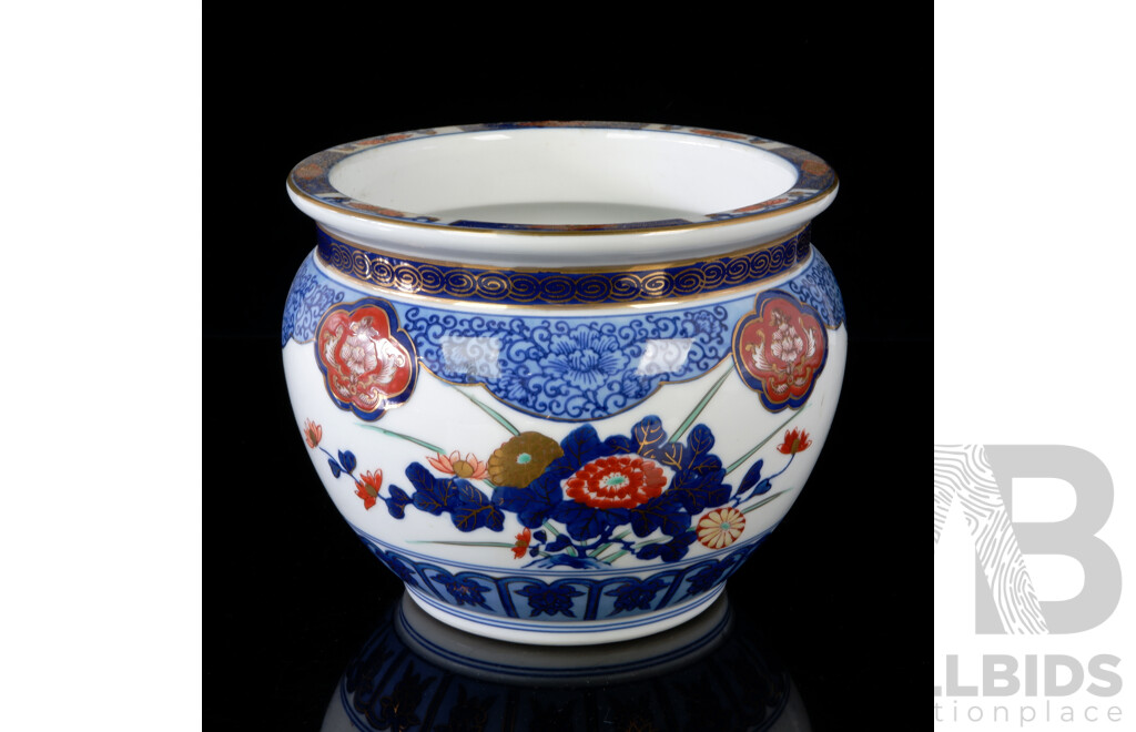 Japanese Gold Imari Porcelain Jardiniere