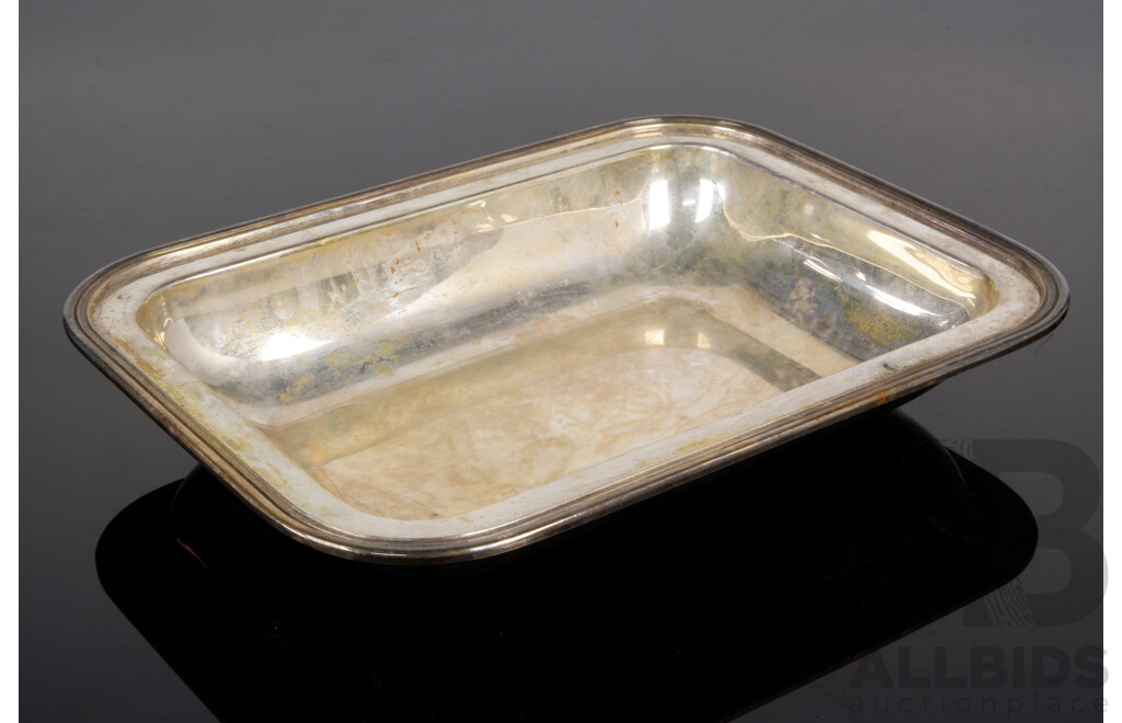 Vintage Italian .800 Silver Rectangular Dish