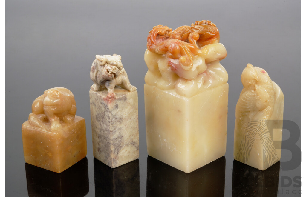 Collection of Four Chinese Stone Seals