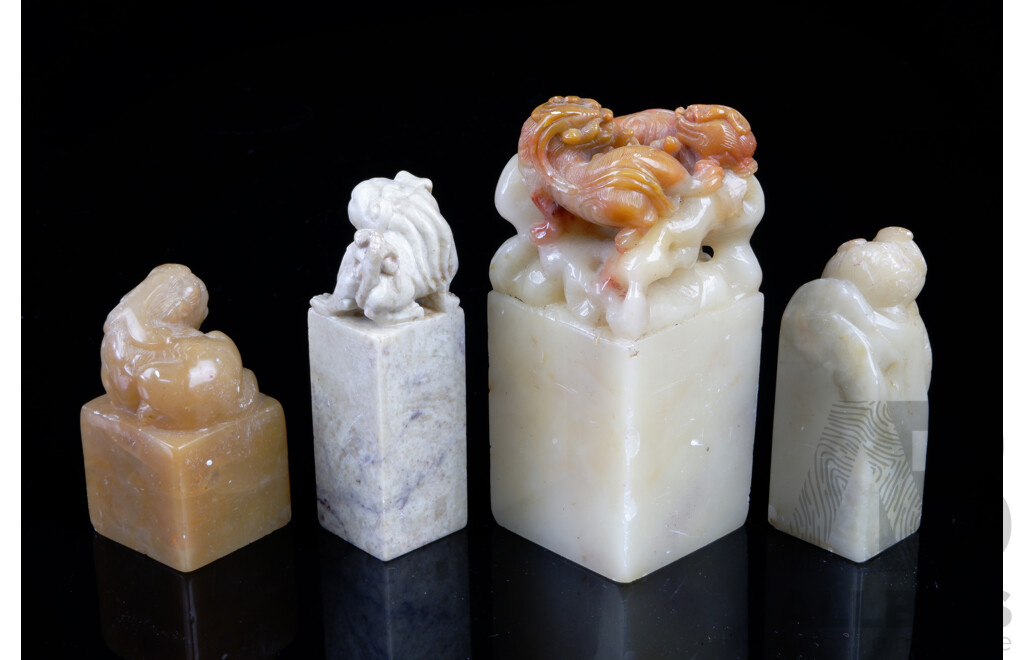 Collection of Four Chinese Stone Seals