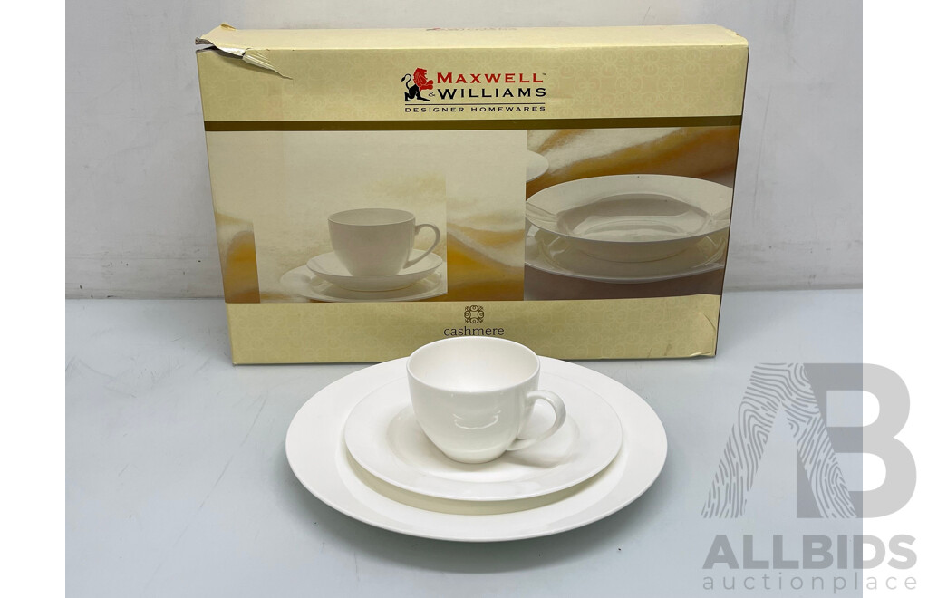 Maxwell Williams 20 Piece Cashmere Fine Bone China Dinner Set - Brand New