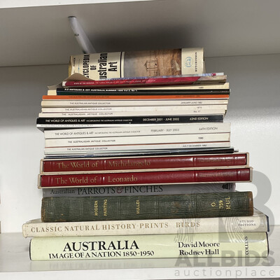 Collection Books Relating to Art, Australian Art, Antiques and More