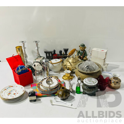 Large Collection Decorator Wares Including Silver Plate, Porcelain and More