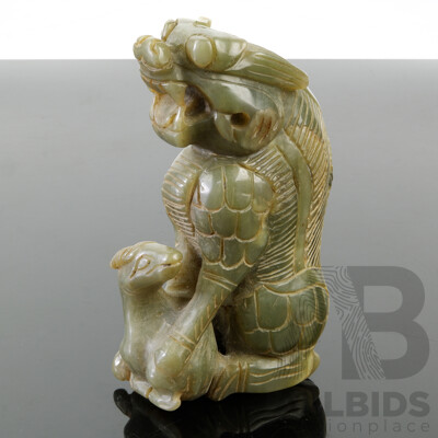 Vintage Chinese Carved Hardstone Mythical Beast