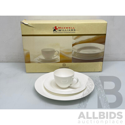 Maxwell Williams 20 Piece Cashmere Fine Bone China Dinner Set - Brand New