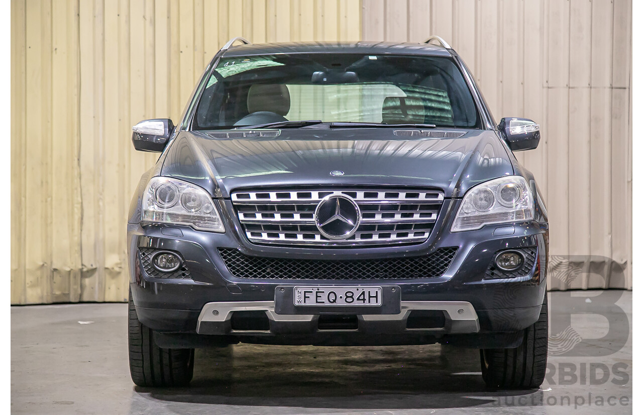 4/2010 Mercedes Benz ML350 (4x4) W164 MY10 4d Wagon Tenorite Grey Metallic V6 3.5L