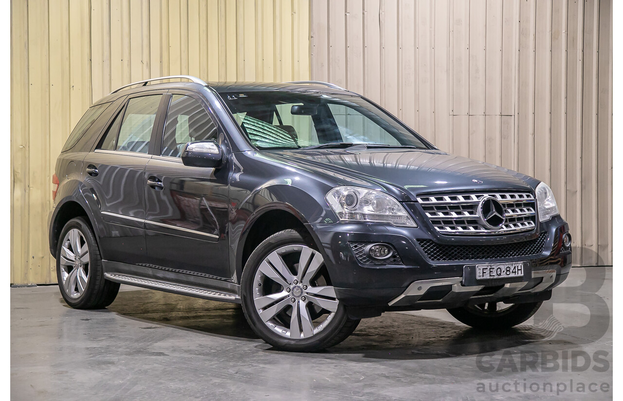 4/2010 Mercedes Benz ML350 (4x4) W164 MY10 4d Wagon Tenorite Grey Metallic V6 3.5L