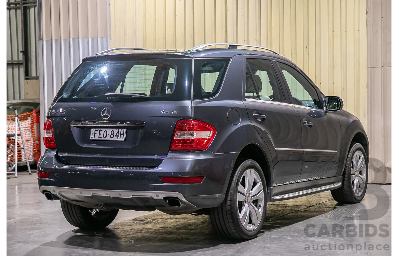 4/2010 Mercedes Benz ML350 (4x4) W164 MY10 4d Wagon Tenorite Grey Metallic V6 3.5L