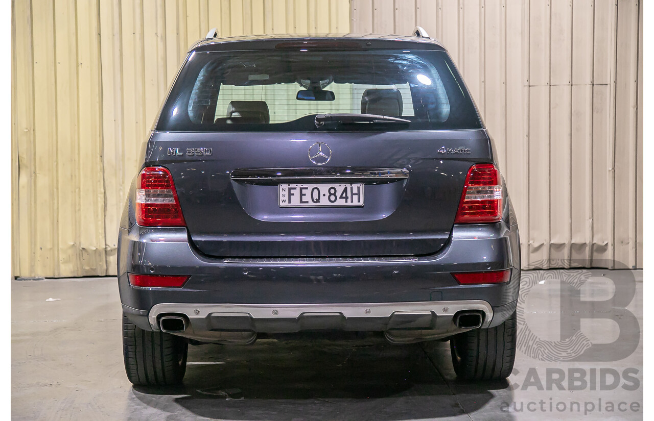 4/2010 Mercedes Benz ML350 (4x4) W164 MY10 4d Wagon Tenorite Grey Metallic V6 3.5L