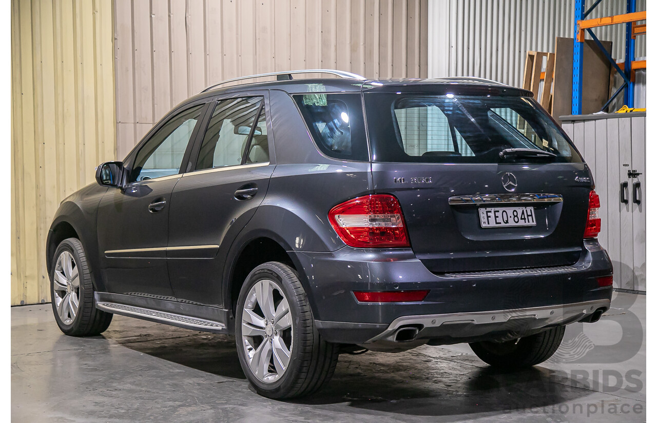 4/2010 Mercedes Benz ML350 (4x4) W164 MY10 4d Wagon Tenorite Grey Metallic V6 3.5L