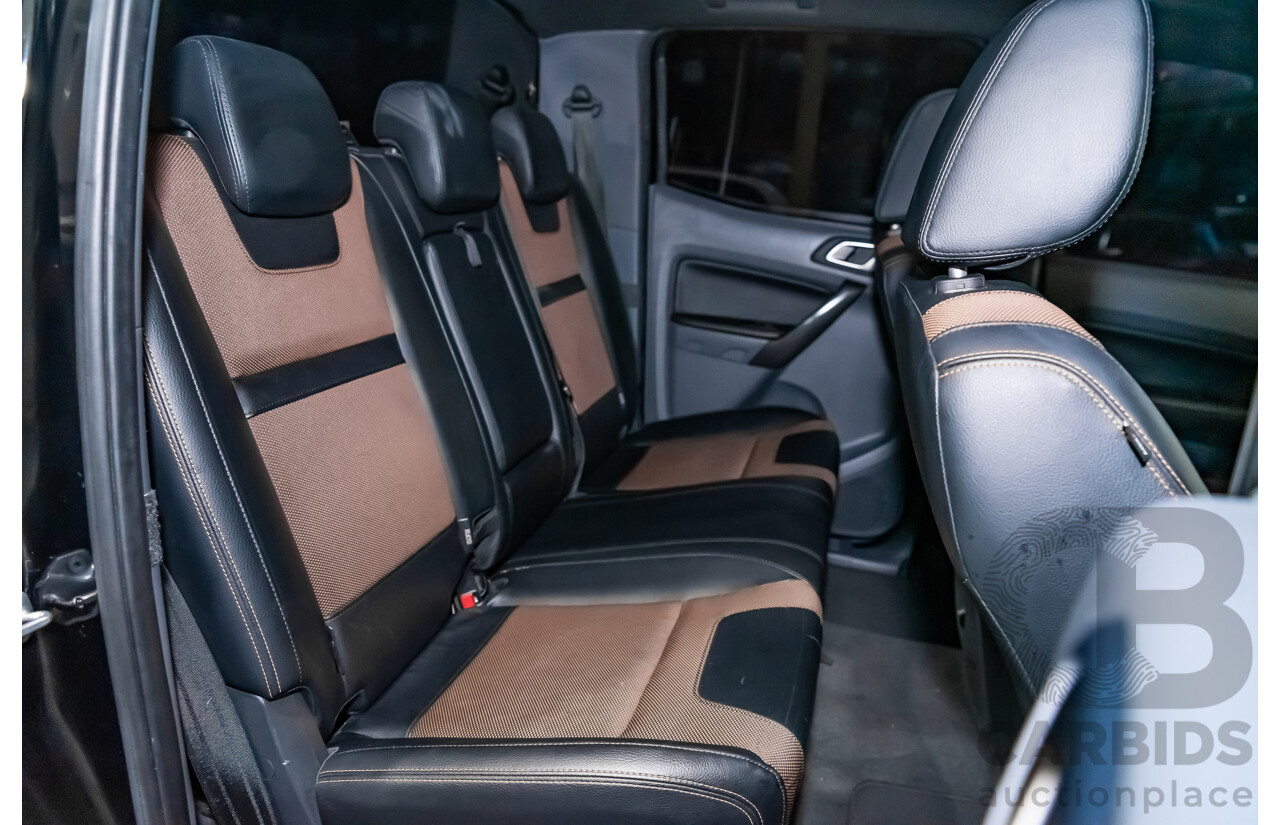 1/2018 Ford Ranger Wildtrak 3.2 (4x4) PX MKII Dual Cab P/Up Black Turbo Diesel 3.2L - Modified