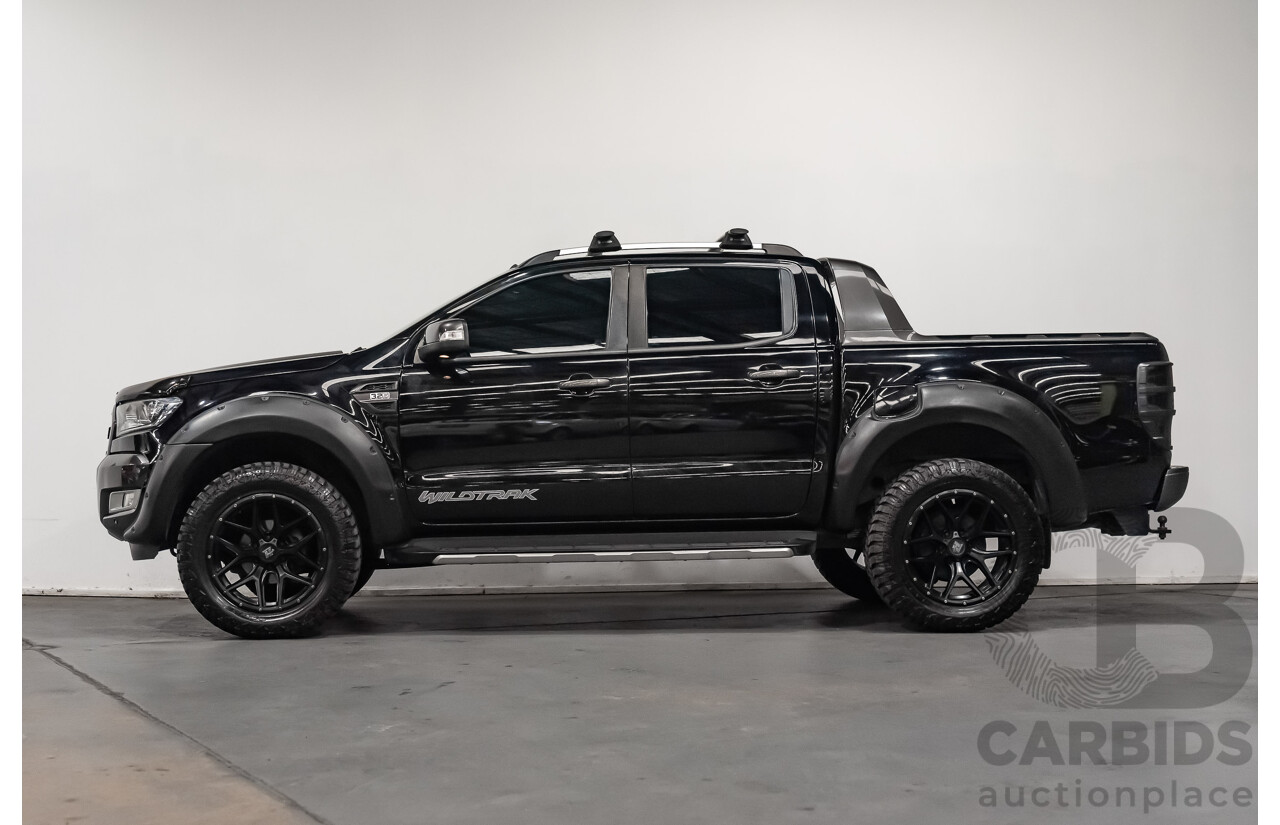 1/2018 Ford Ranger Wildtrak 3.2 (4x4) PX MKII Dual Cab P/Up Black Turbo Diesel 3.2L - Modified