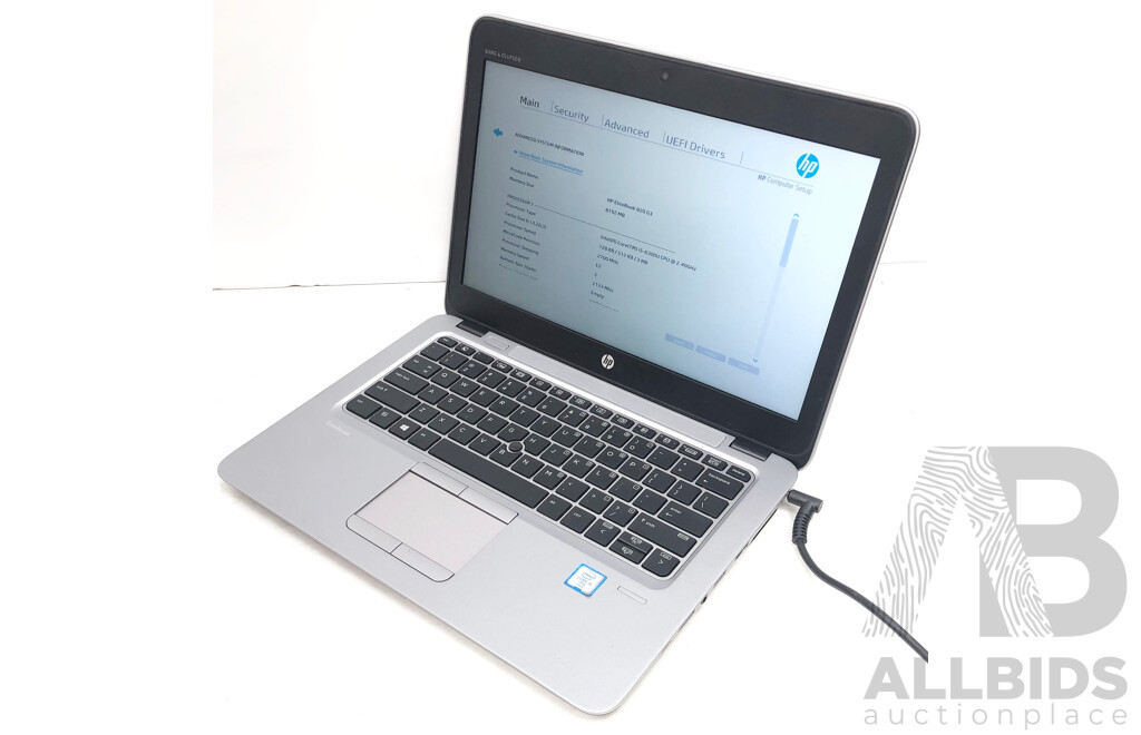 HP EliteBook 820 G3 Intel Core i5 (6300U) 2.40GHz-3.00GHz 2-Core CPU 12.5-Inch Laptop