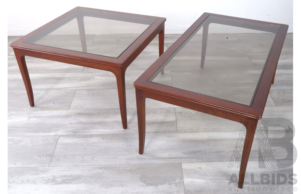 Chiswell Glass Top Coffee Table and Side Table