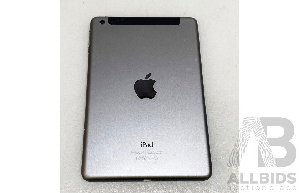 Apple (A1490) 7.9-Inch Cellular 16GB IPad Mini 2 (Space Gray)