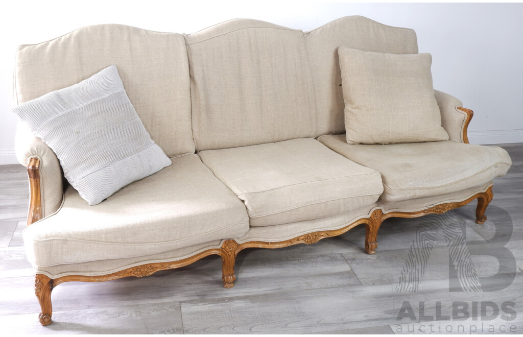 French Provincial Three Seater Lounge