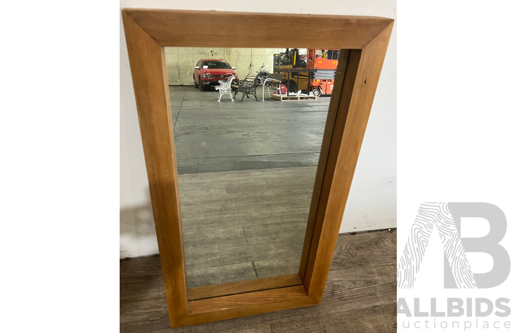 Cedar Wooden Framed Wall Mirror
