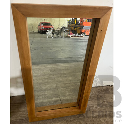 Cedar Wooden Framed Wall Mirror