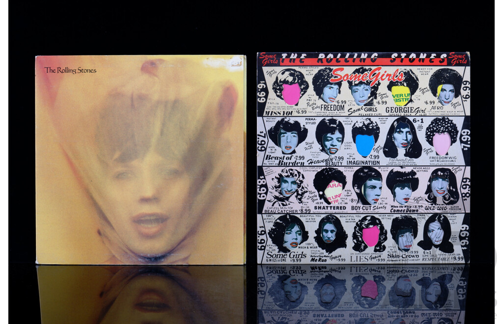 The Rolling Stones, Some Girls, Along with the Rolling Stones, Goats Head Soup, Both Vinyl LP Records