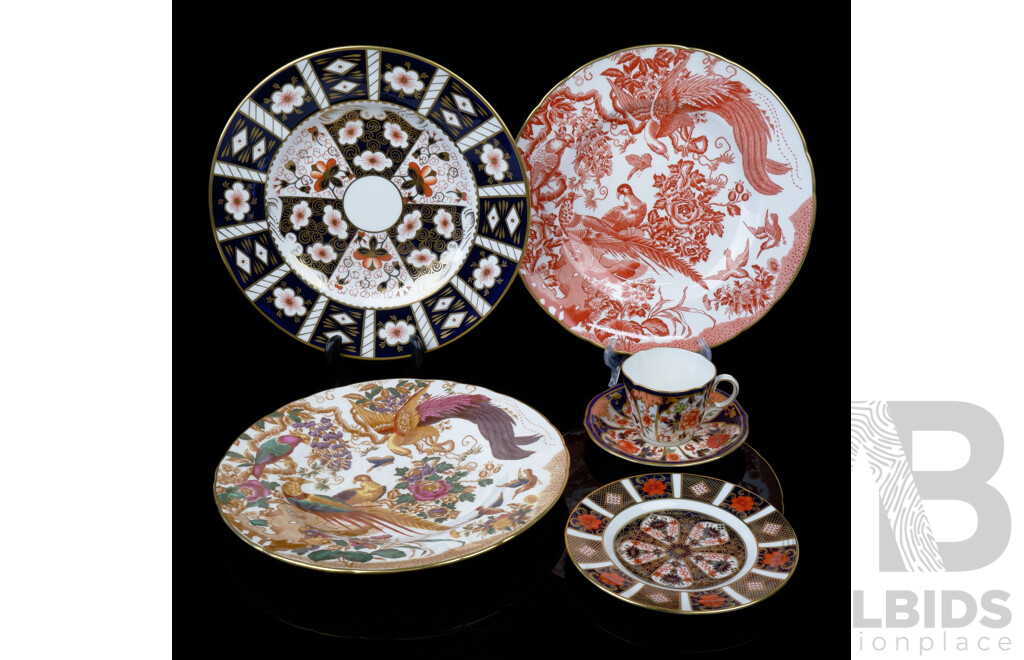 Nice Collection Royal Crown Derby Including Four Imari Examples and More