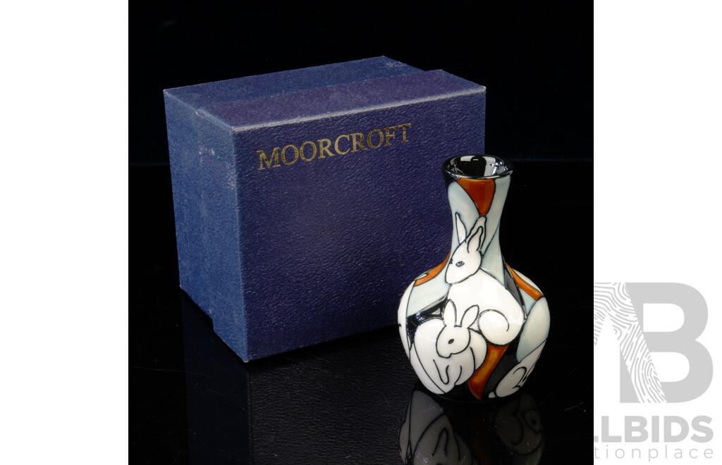 Moorcroft Porcelain Vase in Pole to Pole Pattern by Kerry Goodwin in Original Box