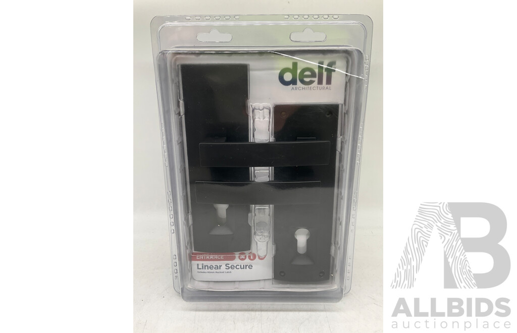 DELF TRADE (DT890ELBMB) Linear Secure Elba Multi Function Lock for External Doors (X4) - Total ORP $879.99