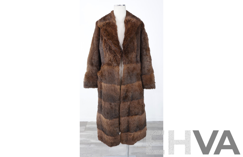 Vintage Stephen Dattner Rabbit Fur Coat