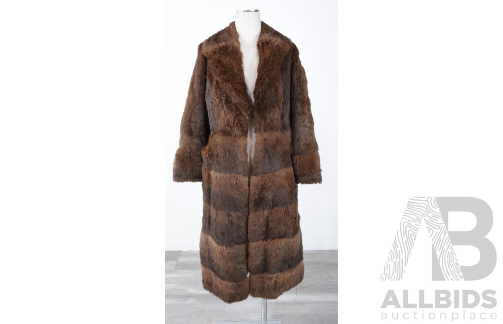 Vintage Stephen Dattner Rabbit Fur Coat