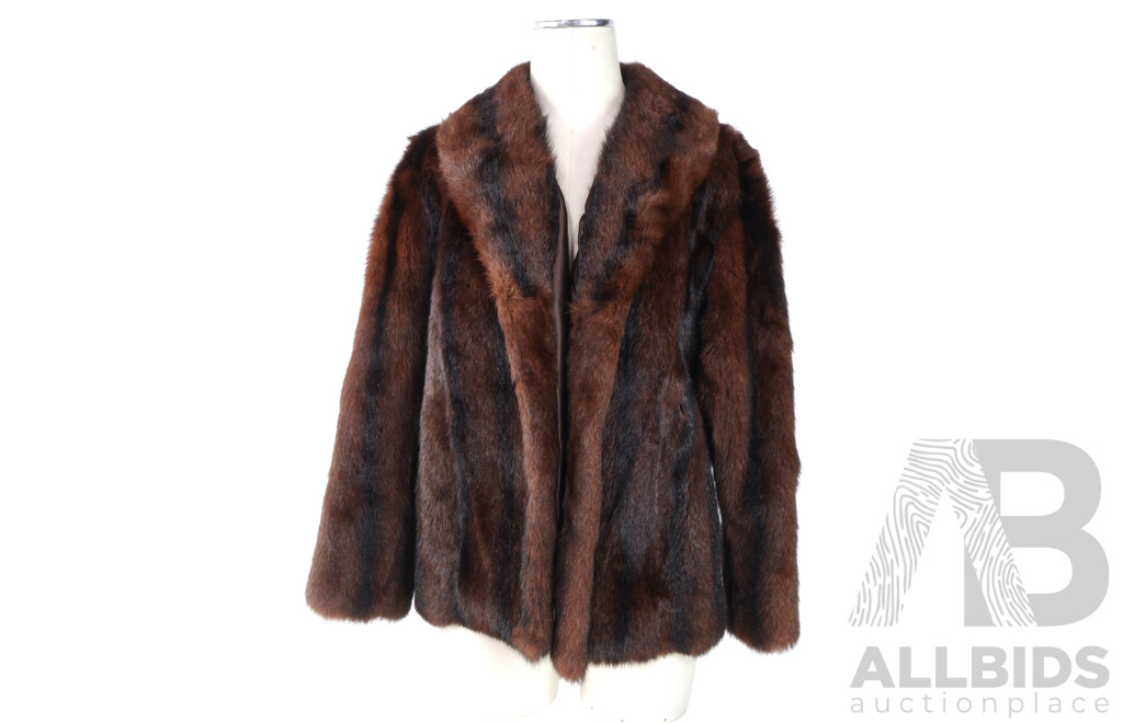 Vintage Brown Berkeley Mink Fur Jacket