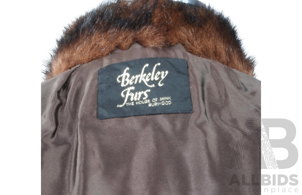 Vintage Brown Berkeley Mink Fur Jacket