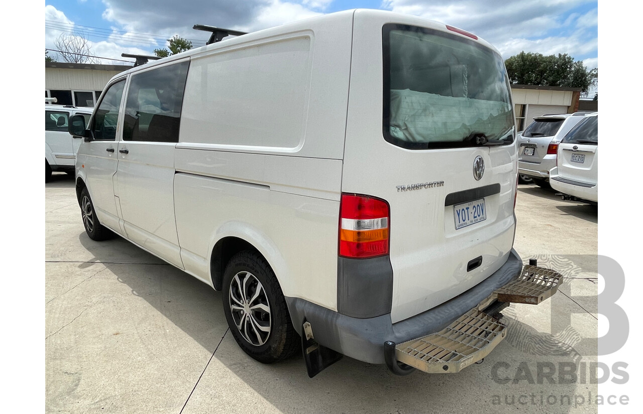 4/2007 Volkswagen Transporter (lwb) T5 MY07 Van White 2.0L