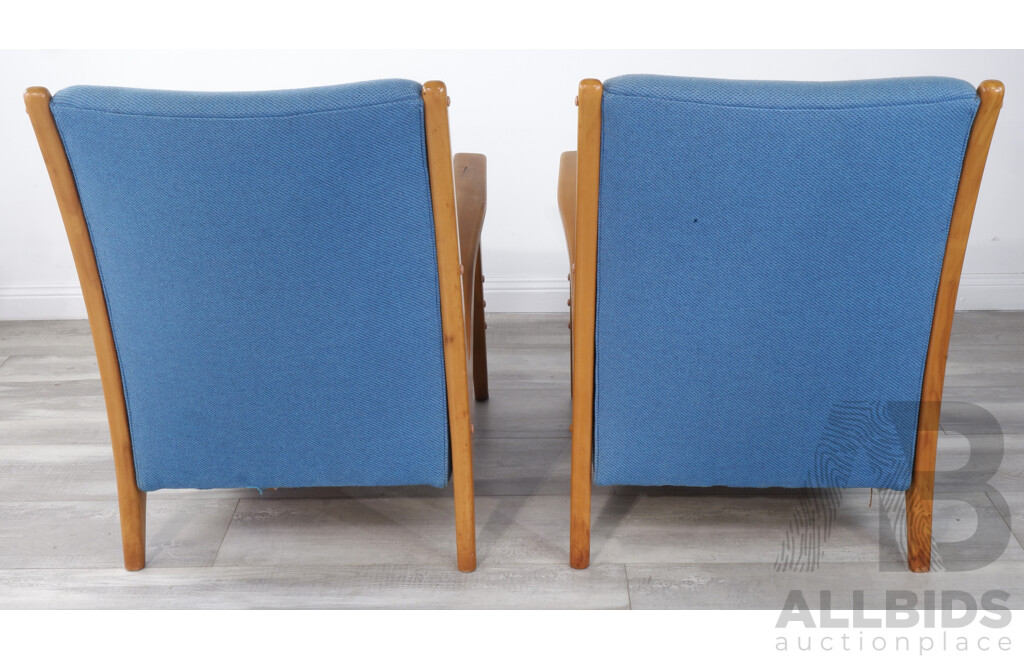 Pair of Mid Century Easy Chairs