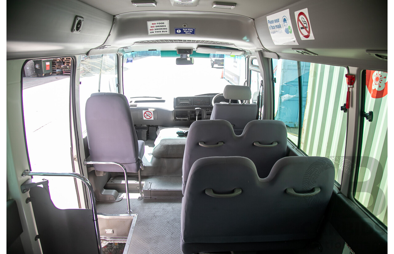 12/2011 Toyota Coaster XZB50R 21 Seater Bus White Turbo Diesel 4.0L