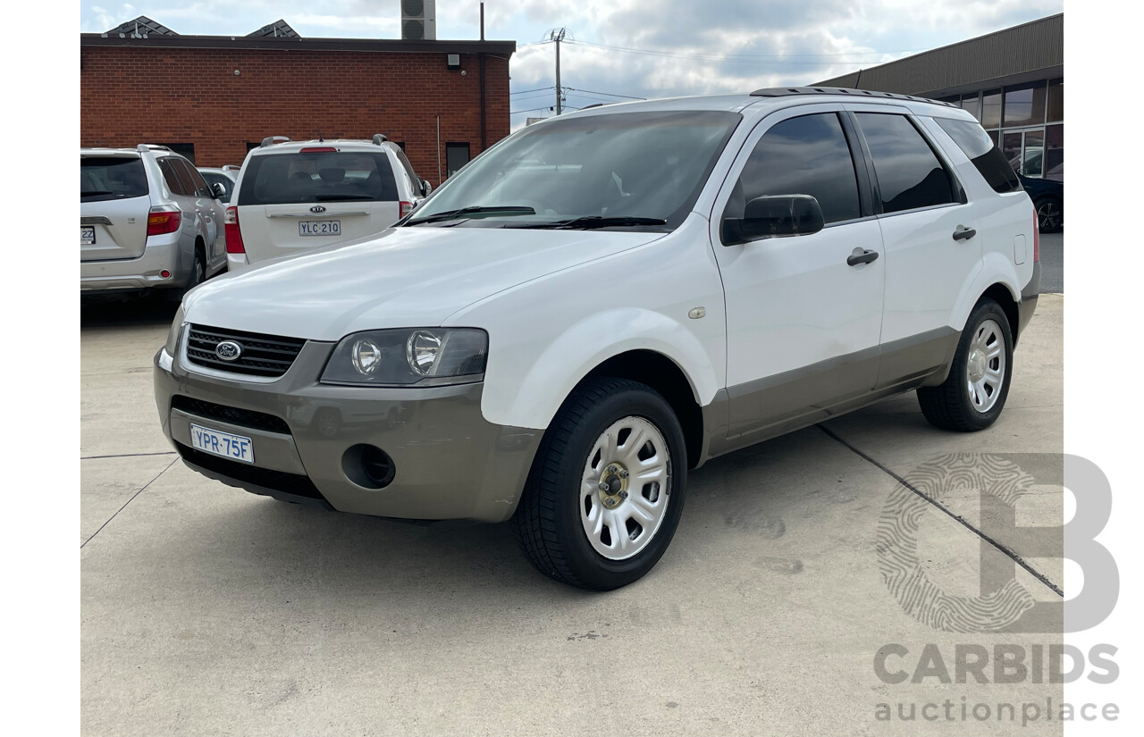 10/05 Ford Territory TX (RWD) RWD SY 4D Wagon White 4.0L