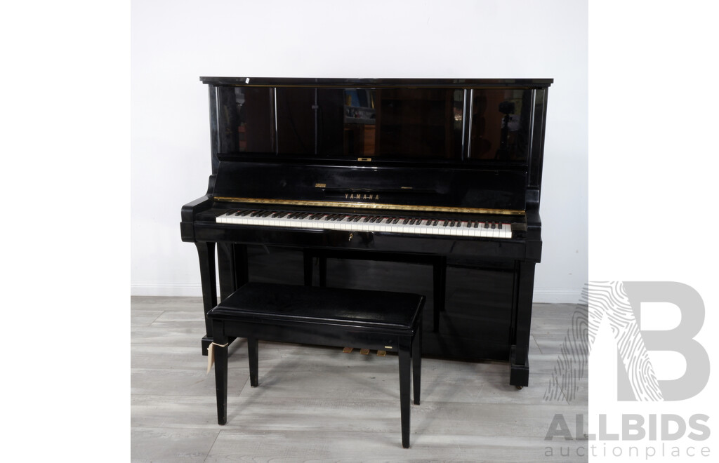 Black Ebonised Yamaha Up-Right Piano