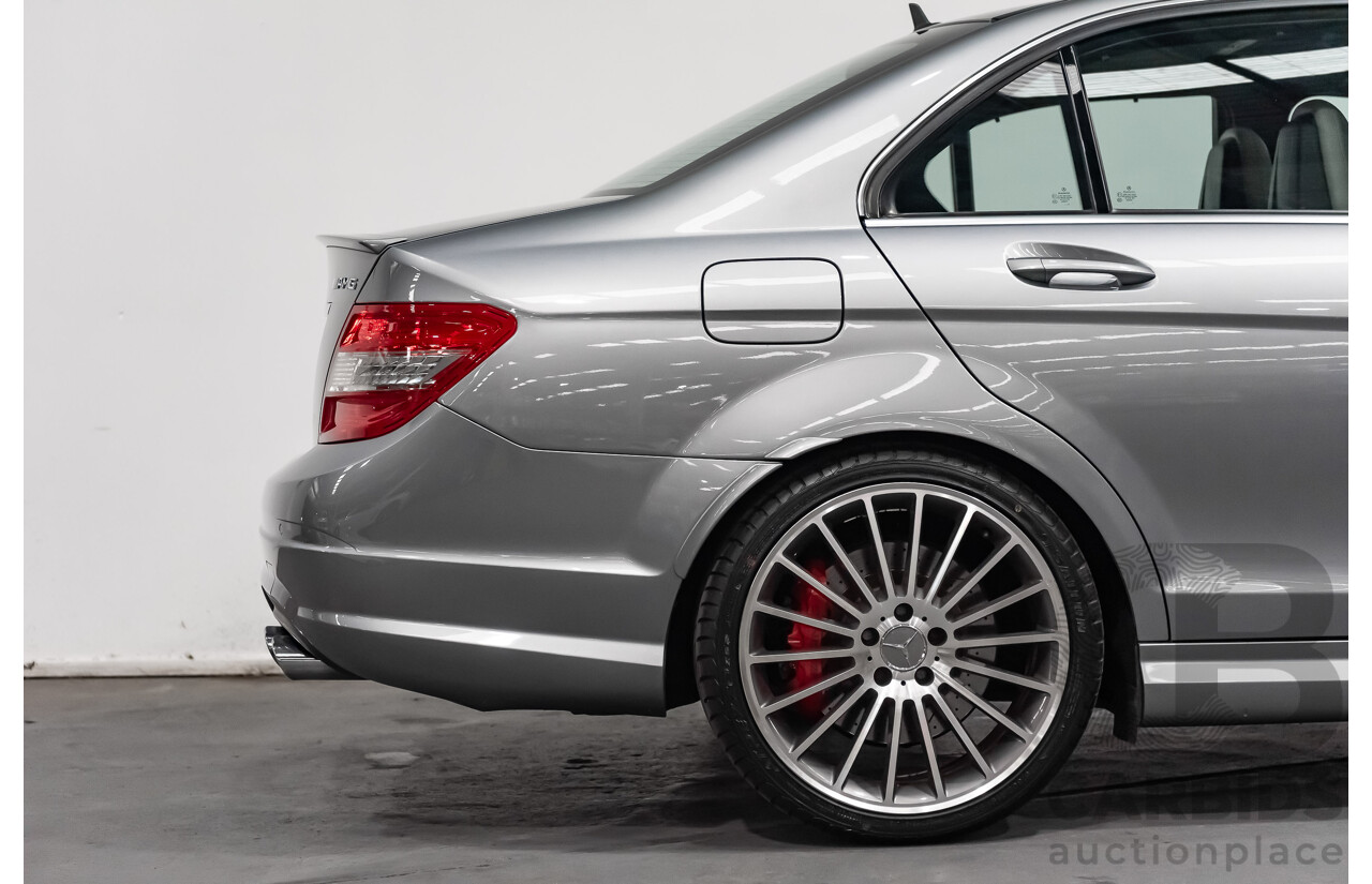 9/2008 Mercedes Benz C63 AMG W204 4d Sedan Palladium Silver Metallic V8 6.3L