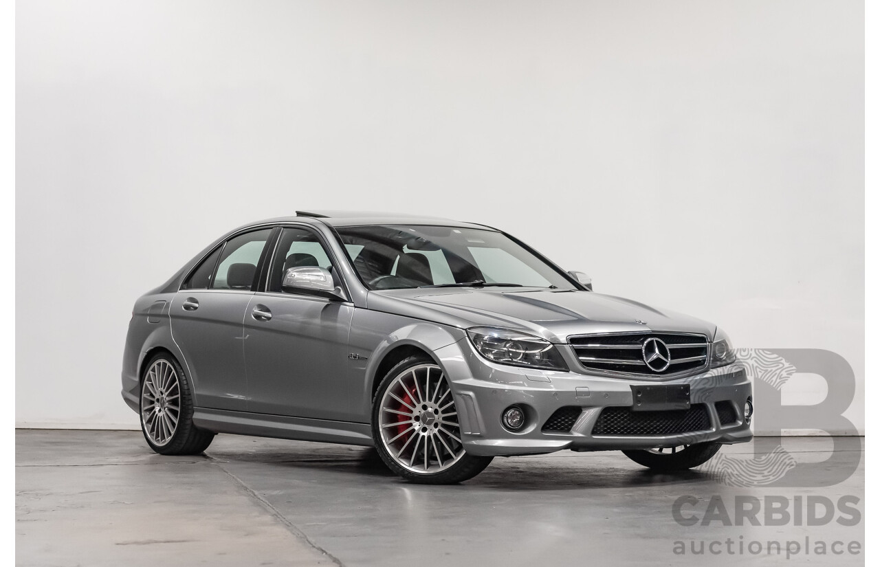 9/2008 Mercedes Benz C63 AMG W204 4d Sedan Palladium Silver Metallic V8 6.3L