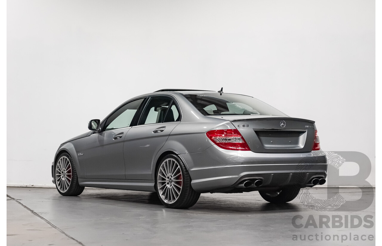 9/2008 Mercedes Benz C63 AMG W204 4d Sedan Palladium Silver Metallic V8 6.3L