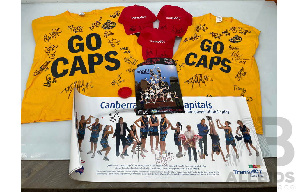 Canberra Capitals Signed Shirts and Merchandise