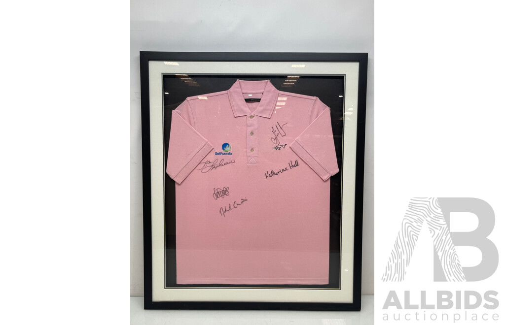 Golf Australia Signed Framed Shirt