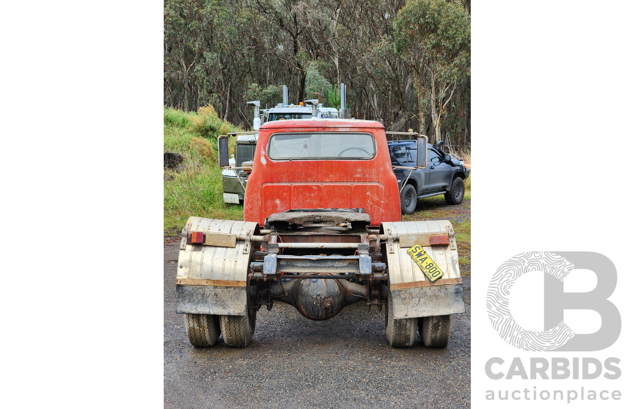 01/1968 International C1800 Series Prime Mover 4x2 2d Cab Chassis Red Inline Six