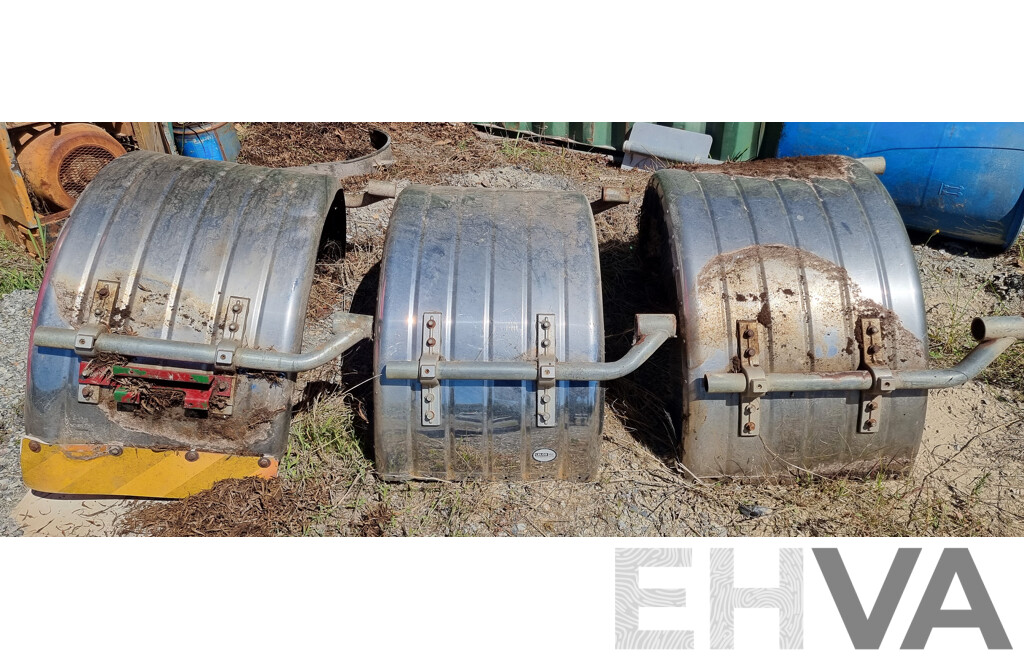 Set of Three Chrome Truck Wheel Arches