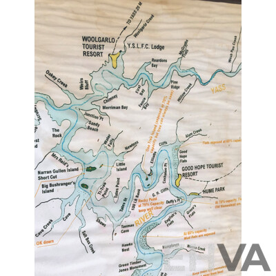 Framed Vintage Map of Yass