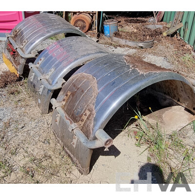 Set of Three Chrome Truck Wheel Arches