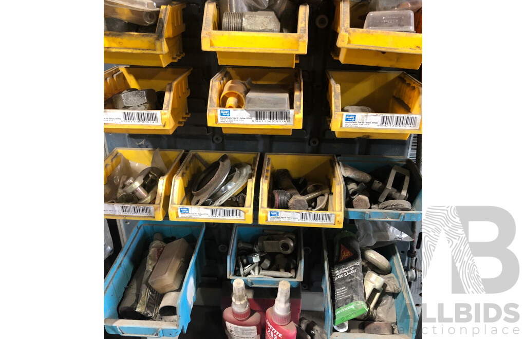Cupboard And Contents Including Timiken Roller Bearings, Scotseal F13- and More