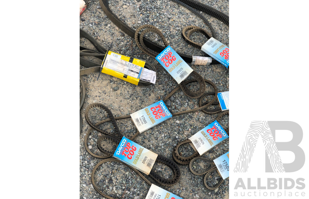 Quantity of Top Cog, Cat and Other Drive Train and Transmission Belts