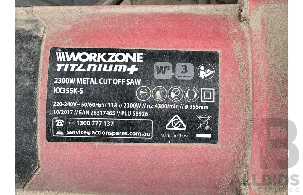 Workzone Titanium 2300W KX355K-S Metal Cut Off Saw