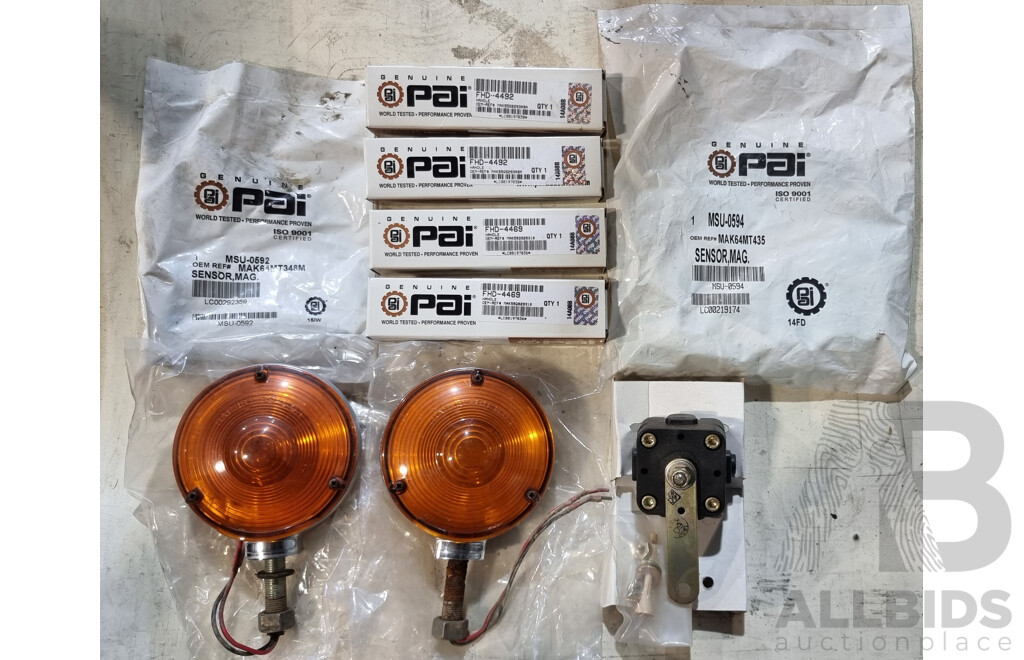 Assorted PAI Truck Spare Parts & BARKSDALE Height Control Valve