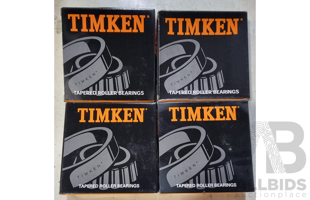 Set of Four TIMKEN Tapered Roller Bearing Assembly