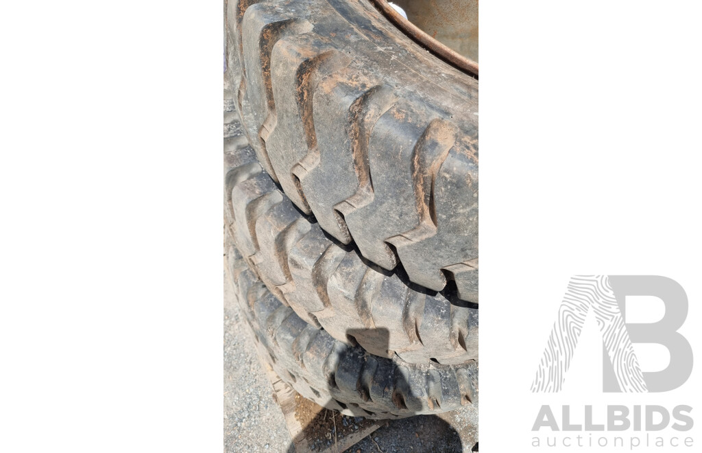Set of Four Bridgestone Minespec 10.00-20 R-LUG Tyres